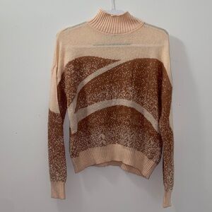 Women's Brown and Pink Sweater